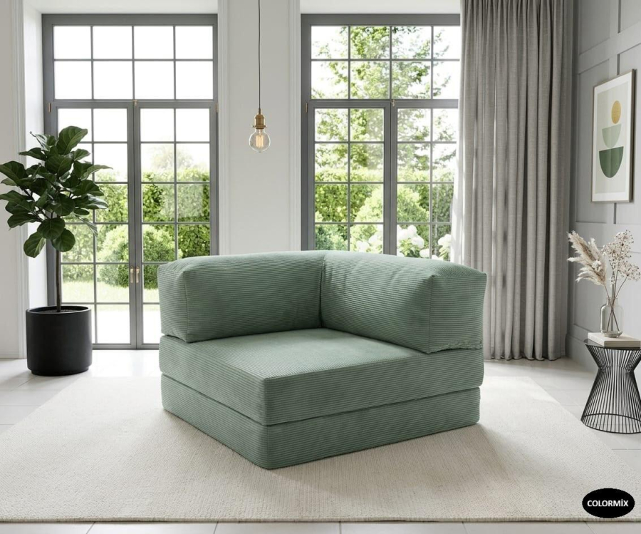 thumbTEK KİŞİLİK KATLANANBİLİR YER KOLTUĞU YATAK-YEŞİL